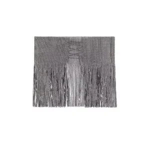 Amber Sceats x Revolve Lace Up Fringe Belt in Silver One Size New Womens Wap Silver Shimmer Belt | Leather Belt | Ada Belts main image 3